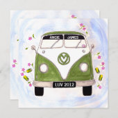 Faire-part de mariage personnalisé par Van d'amour (Devant / Derrière)