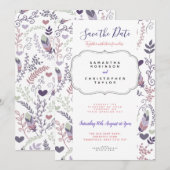 Faire-part de mariage personnalisé pour Save the D (Devant / Derrière)