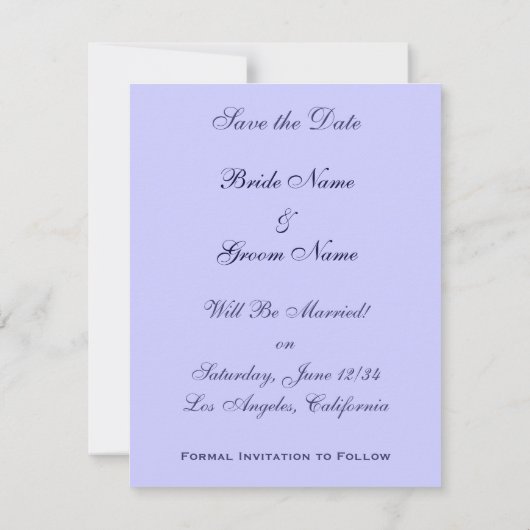 Faire-part de mariage personnalisé Rose victorien (Dos)