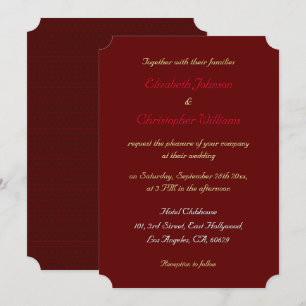 Faire-part de mariage personnalisé simple et éléga