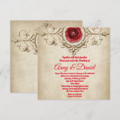 Faire-part de mariage personnalisée (Devant / Derrière)