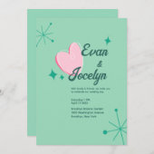 Faire-part de mariage personnalisée (Devant / Derrière)