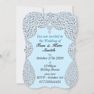 faire-part de mariage personnalisée en strass inha