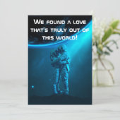 Faire-part de mariage personnalisée "Out of this w (Debout devant)