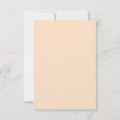 Faire-part de mariage personnalisée simple beige (Dos)