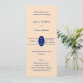Faire-part de mariage personnalisée simple beige (Debout devant)
