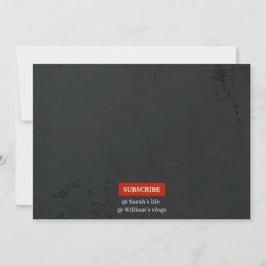 Faire-part de mariage personnalisée sur le thème Y (Dos)