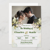 Faire-part de mariage Personnaliser la conception (Devant / Derrière)