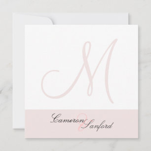 Faire-part de mariage personnalisés Monogramme