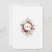 Faire-part de mariage Pétales de Prune (Dos)