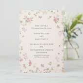Faire-part de mariage Petite Rose Rose (Debout devant)