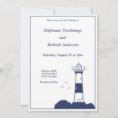 Faire-part de mariage phare (Devant)