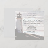 Faire-part de mariage phare guidé par la lumière (Devant / Derrière)
