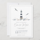 Faire-part de mariage phare nautique (Devant)