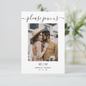 Faire-part de mariage photo (Debout devant)