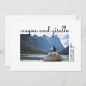 Faire-part de mariage photo (Devant / Derrière)