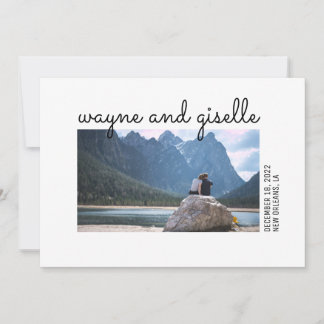 Faire-part de mariage photo