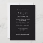 Faire-part de mariage photo avec bordure Rose (Dos)