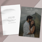 Faire-part de mariage photo avec superposition noi