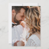 Faire-part de mariage photo Black Gold Alcok Enk (Dos)