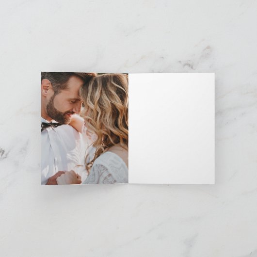 Faire-part de mariage photo Black Gold Alcok Enk (Intérieur)