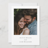 Faire-part de mariage photo Boho Green Eucalyptus (Dos)