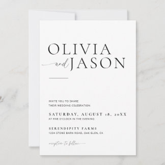 Faire-part de mariage photo Boho, minimaliste mode