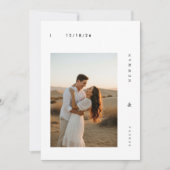 Faire-part de mariage photo Boho moderne (Devant)