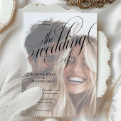 Faire-part de mariage photo Calligraphie