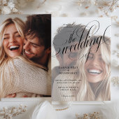 Faire-part de mariage photo Calligraphie