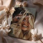 Faire-part de mariage photo Calligraphie