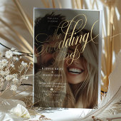 Faire-part de mariage photo Calligraphie