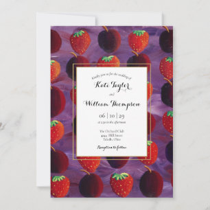 Faire-Part de Mariage Photo Campagne aux Fruits Ro