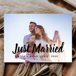 Faire-Part de Mariage Photo Carte Postale