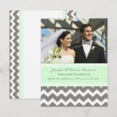 Faire-part de mariage Photo Cartes postales Gris (Devant / Derrière)