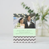 Faire-part de mariage Photo Cartes postales Gris (Debout devant)