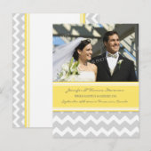 Faire-part de mariage Photo Cartes postales Gris (Devant / Derrière)