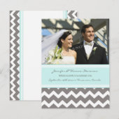 Faire-part de mariage Photo Cartes postales Grises (Devant / Derrière)