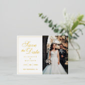 Faire-Part de Mariage Photo Chic Moderne (Debout devant)