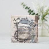 Faire-part de mariage photo classique italien naut (Debout devant)