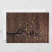 Faire-part de mariage photo collage rustique en bo (Dos)