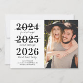 Faire-Part de Mariage Photo Coup de Chance (Devant)