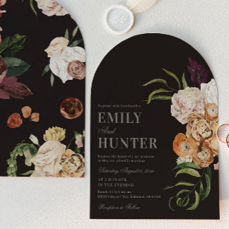 Faire-part de mariage photo d'arche de florales so