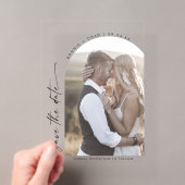 Faire-Part de Mariage Photo d'Arche de Script Mode (In situ (ordinateur de poche))