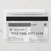 Faire-part de mariage photo de carte de crédit (Dos)