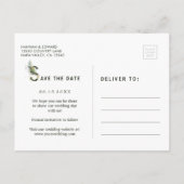 Faire-Part de Mariage Photo de Foliage Tropical (Dos)