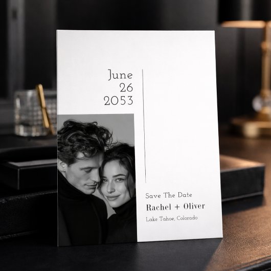 Faire-part de mariage photo de luxe éditorial