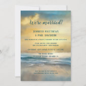 Faire-part de mariage photo de réception de mariag (Devant)