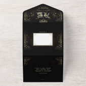 Faire-part de mariage photo de Tarot Halloween MEN (Dehors)