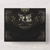 Faire-part de mariage photo de Tarot Halloween MEN (Verso)